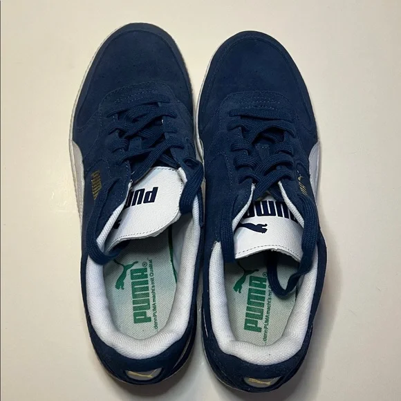 Puma Suede Icra Trainers Navy Mens Sz 9.5/Women’s Sz 11 Unisex Active Athleisure - Picture 3 of 14